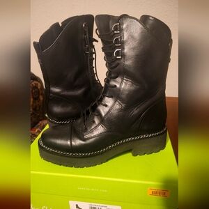 Sam Eldmen leather Combat boots